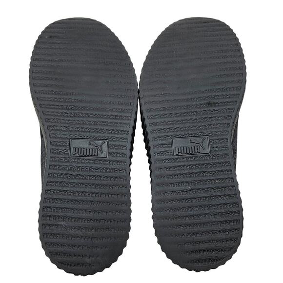 Puma Black Suede Platform Creeper Sneakers Women’s Size 6 - Picture 12 of 13